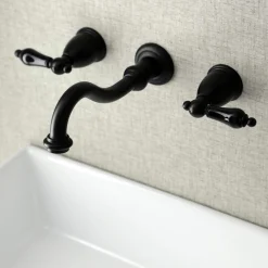 Kingston Brass KS312XPKL-P Duchess Two-Handle Wall Mount Bathroom Faucet