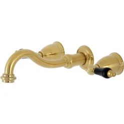 Kingston Brass KS312XPKL-P Duchess Two-Handle Wall Mount Bathroom Faucet
