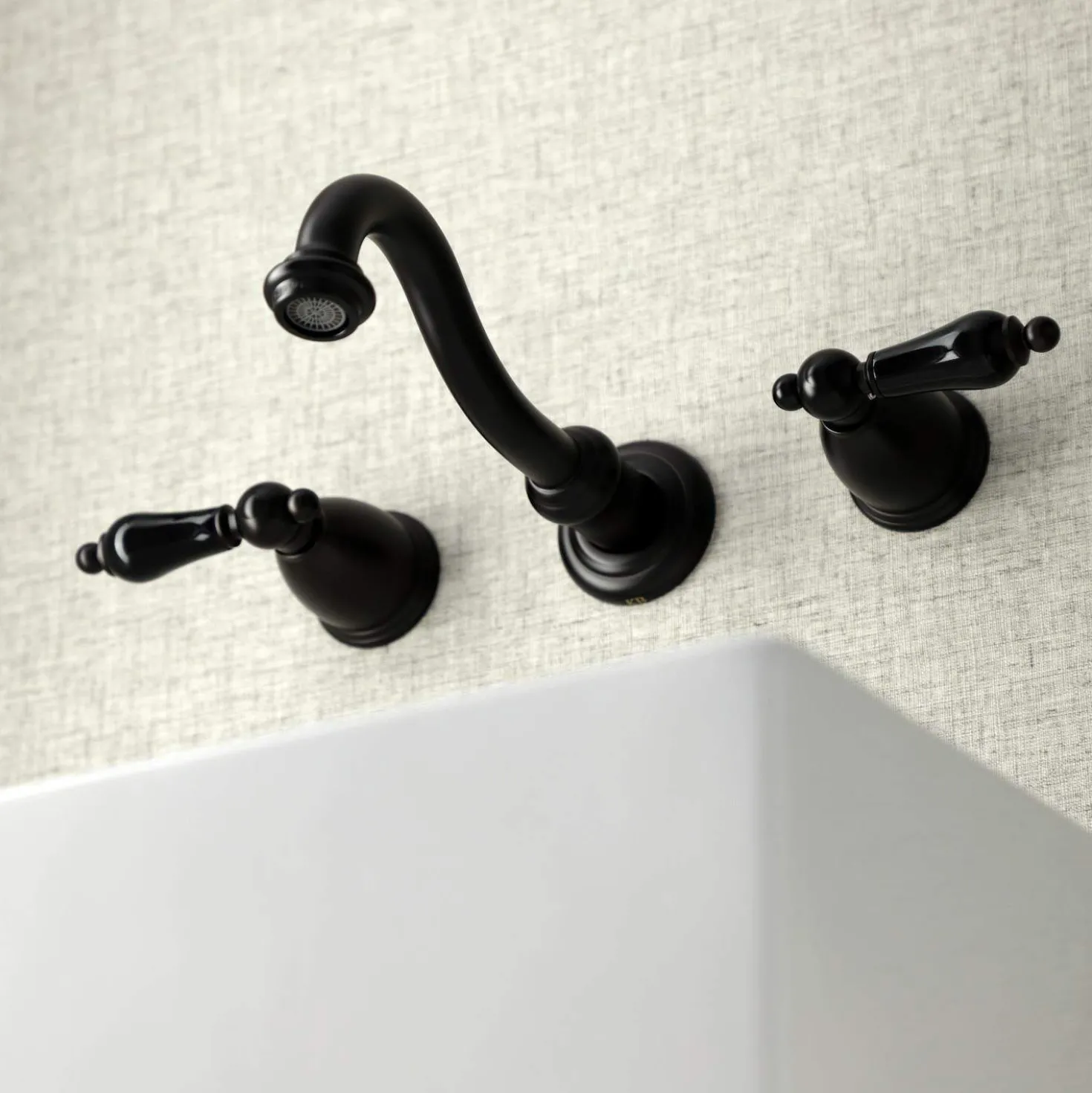Kingston Brass KS312XPKL-P Duchess Two-Handle Wall Mount Bathroom Faucet