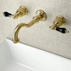 Kingston Brass KS312XPKL-P Duchess Two-Handle Wall Mount Bathroom Faucet