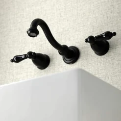 Kingston Brass KS312XPKL-P Duchess Two-Handle Wall Mount Bathroom Faucet