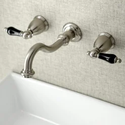 Kingston Brass KS312XPKL-P Duchess Two-Handle Wall Mount Bathroom Faucet