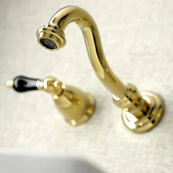 Kingston Brass KS312XPKL-P Duchess Two-Handle Wall Mount Bathroom Faucet