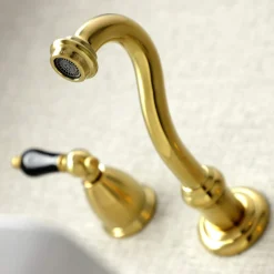 Kingston Brass KS312XPKL-P Duchess Two-Handle Wall Mount Bathroom Faucet