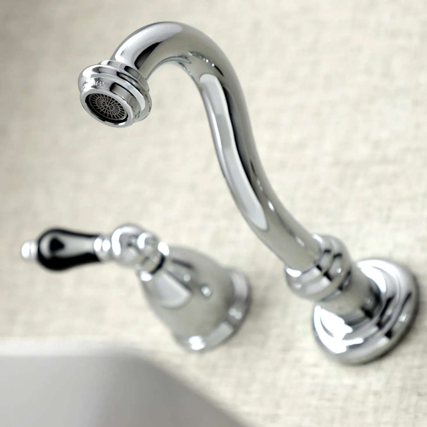 Kingston Brass KS312XPKL-P Duchess Two-Handle Wall Mount Bathroom Faucet
