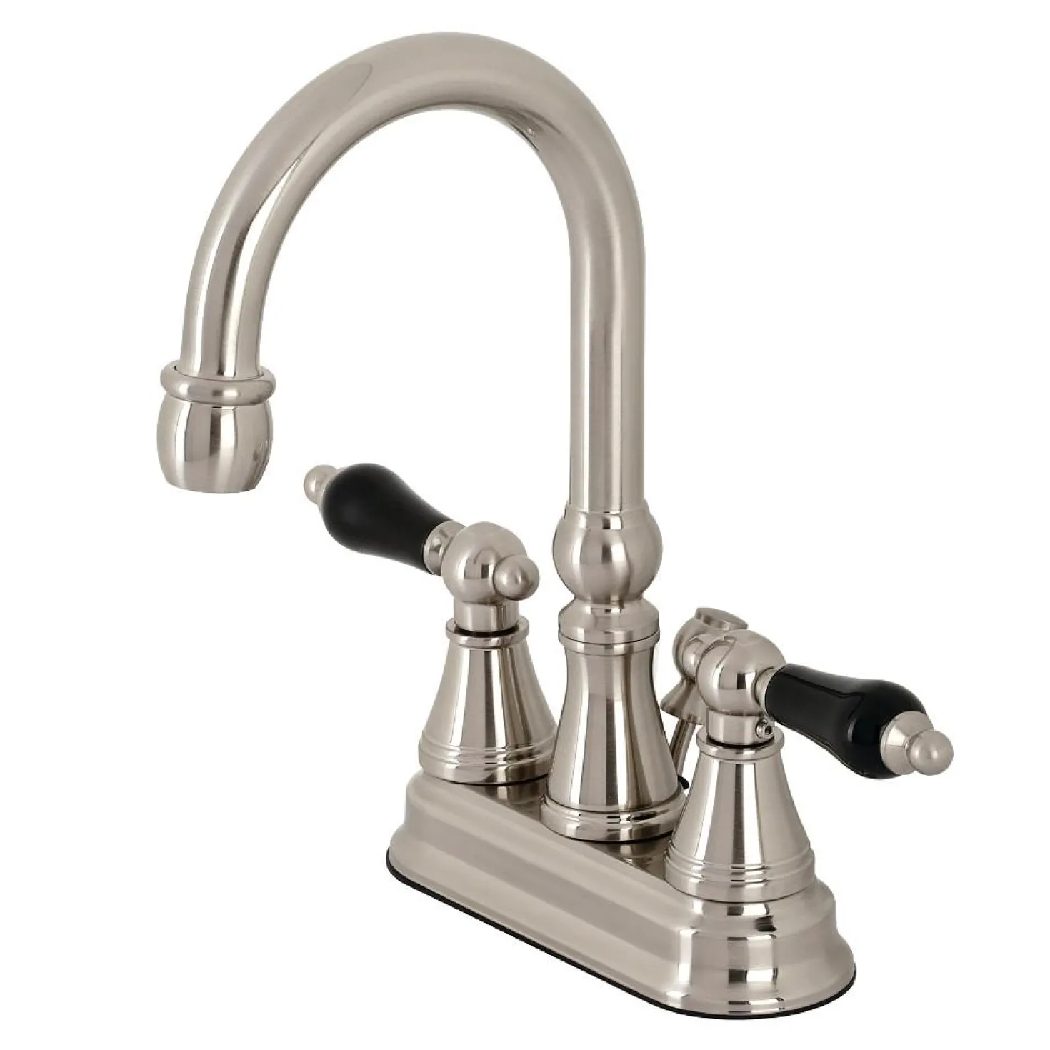 Kingston Brass KS261XPKL-P Duchess 4 in. Centerset Bathroom Faucet with Brass Pop-Up