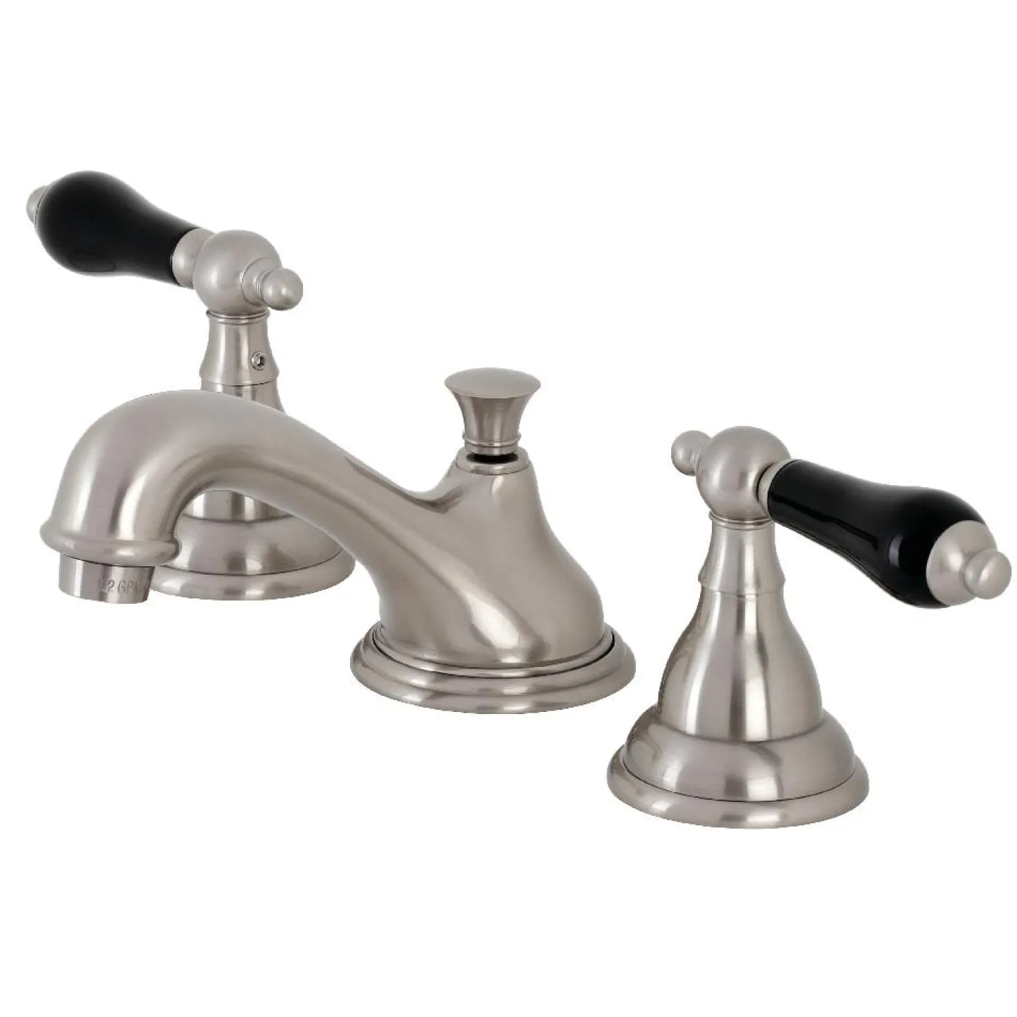 Kingston Brass KS556XPKL-P Duchess Widespread Bathroom Faucet with Brass Pop-Up