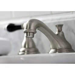 Kingston Brass KS556XPKL-P Duchess Widespread Bathroom Faucet with Brass Pop-Up