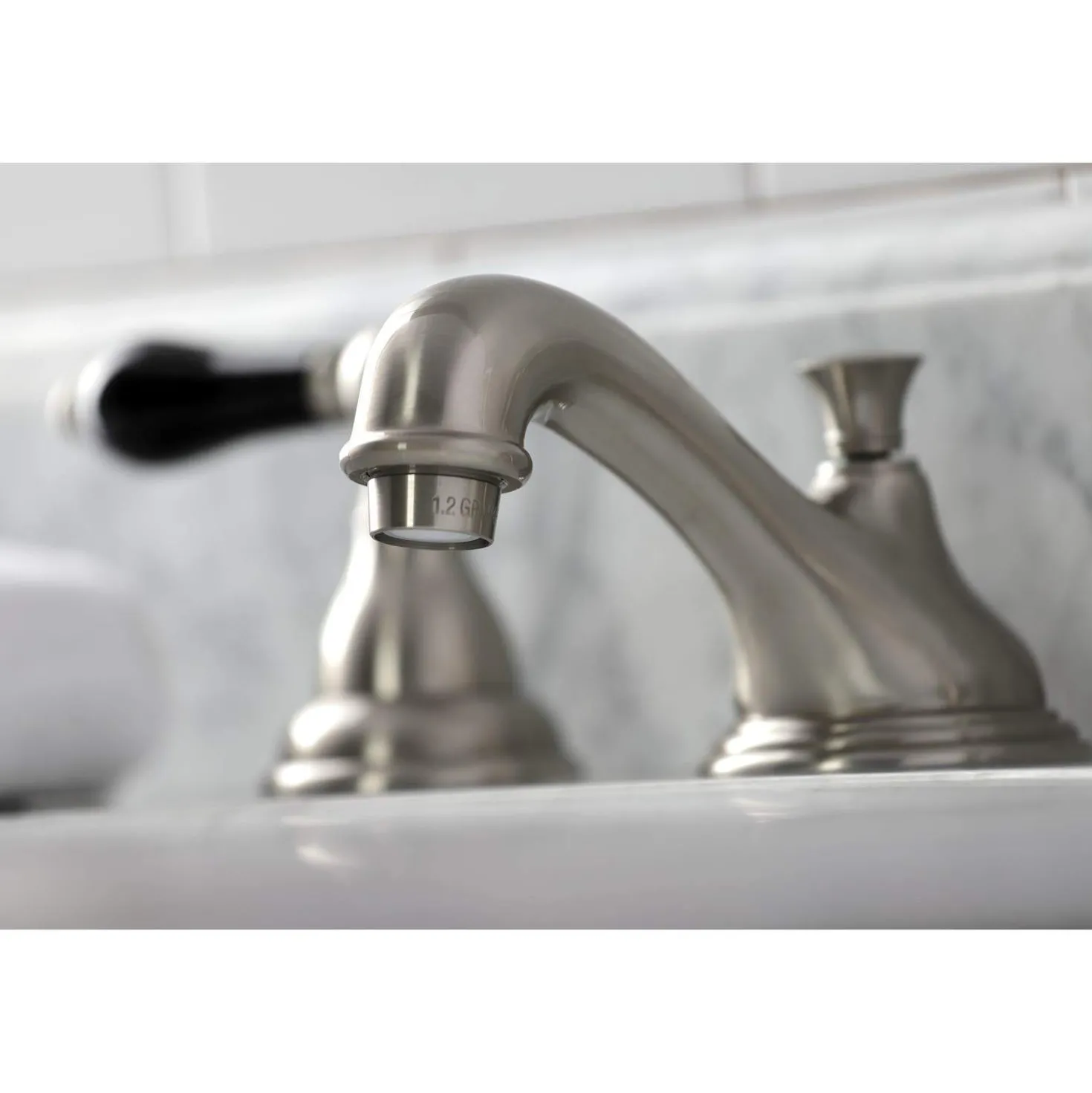 Kingston Brass KS556XPKL-P Duchess Widespread Bathroom Faucet with Brass Pop-Up