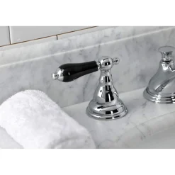 Kingston Brass KS556XPKL-P Duchess Widespread Bathroom Faucet with Brass Pop-Up
