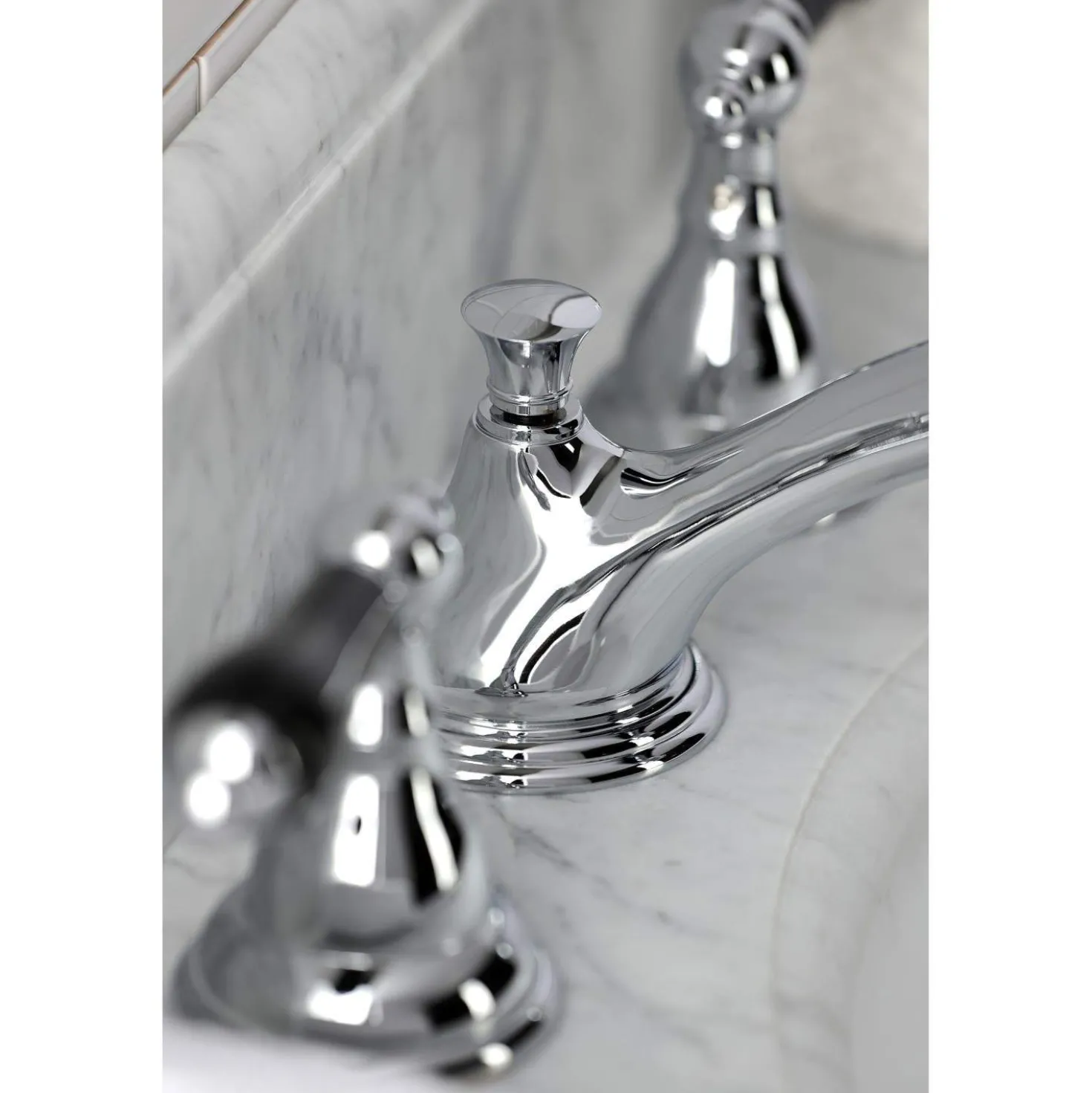 Kingston Brass KS556XPKL-P Duchess Widespread Bathroom Faucet with Brass Pop-Up