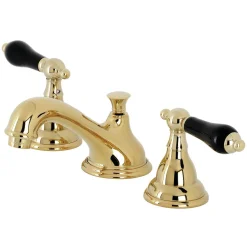 Kingston Brass KS556XPKL-P Duchess Widespread Bathroom Faucet with Brass Pop-Up
