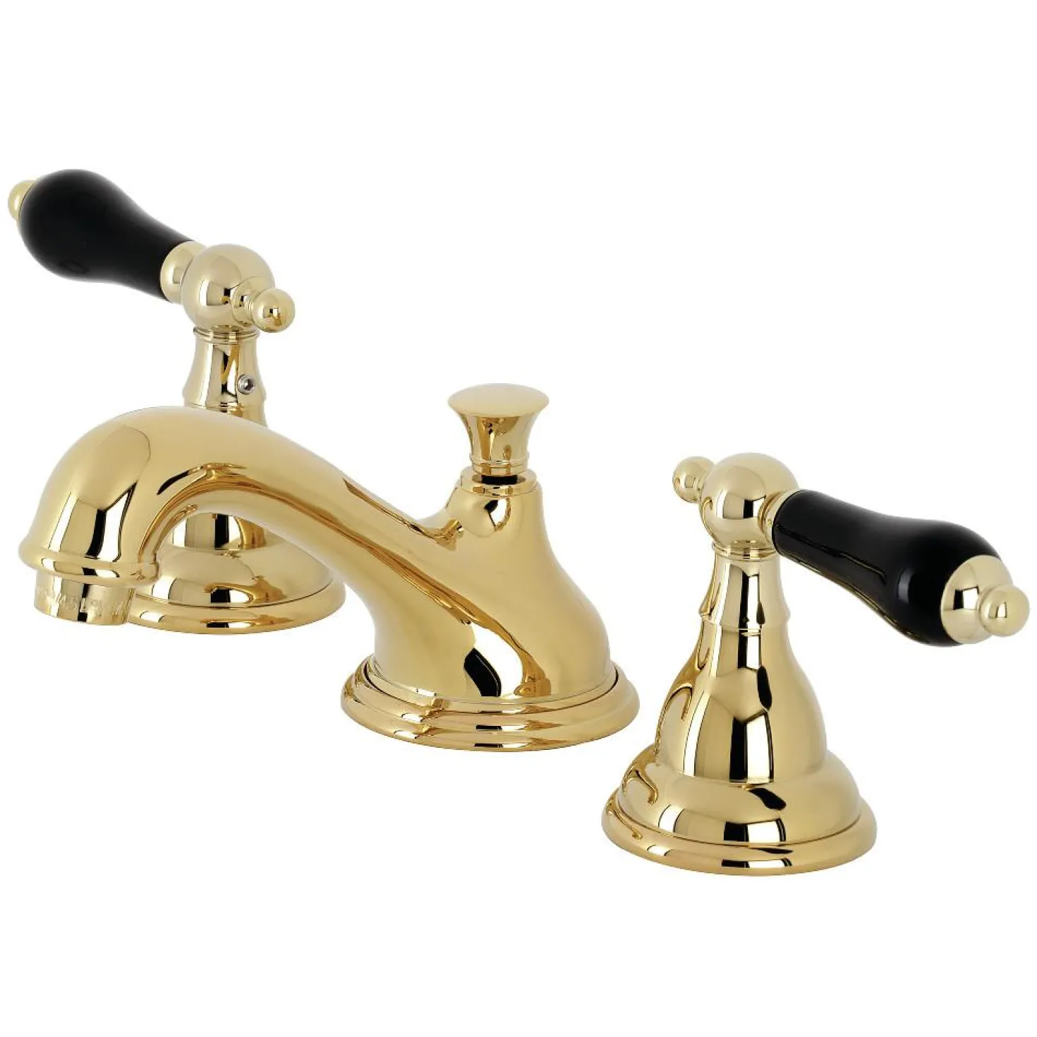 Kingston Brass KS556XPKL-P Duchess Widespread Bathroom Faucet with Brass Pop-Up