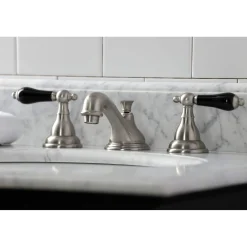 Kingston Brass KS556XPKL-P Duchess Widespread Bathroom Faucet with Brass Pop-Up
