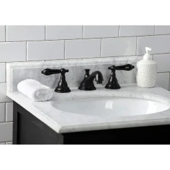 Kingston Brass KS556XPKL-P Duchess Widespread Bathroom Faucet with Brass Pop-Up