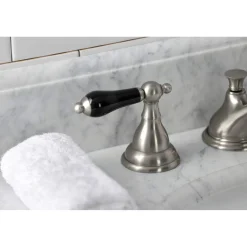 Kingston Brass KS556XPKL-P Duchess Widespread Bathroom Faucet with Brass Pop-Up