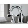 Kingston Brass KS297XPKL-P Duchess Widespread Bathroom Faucet with Brass Pop-Up