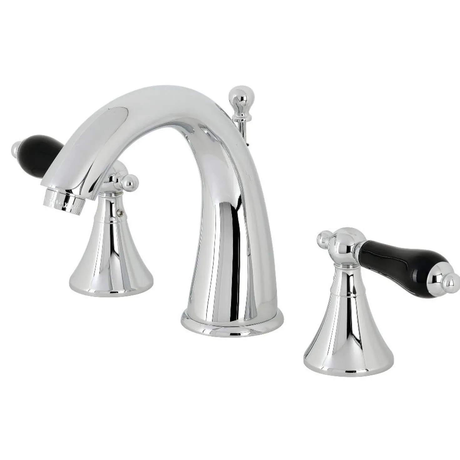 Kingston Brass KS297XPKL-P Duchess Widespread Bathroom Faucet with Brass Pop-Up