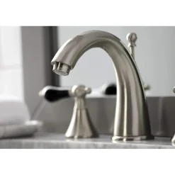 Kingston Brass KS297XPKL-P Duchess Widespread Bathroom Faucet with Brass Pop-Up