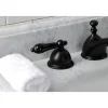 Kingston Brass KS396XPKL-P Duchess Widespread Bathroom Faucet with Brass Pop-Up