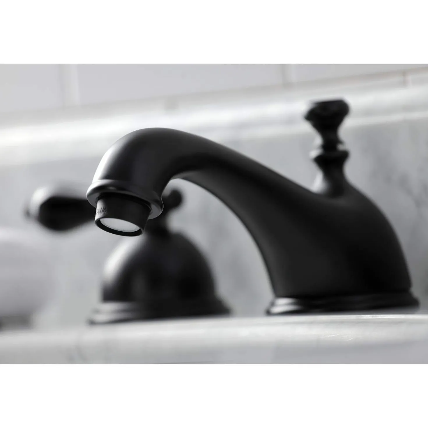 Kingston Brass KS396XPKL-P Duchess Widespread Bathroom Faucet with Brass Pop-Up