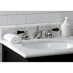 Kingston Brass KS396XPKL-P Duchess Widespread Bathroom Faucet with Brass Pop-Up