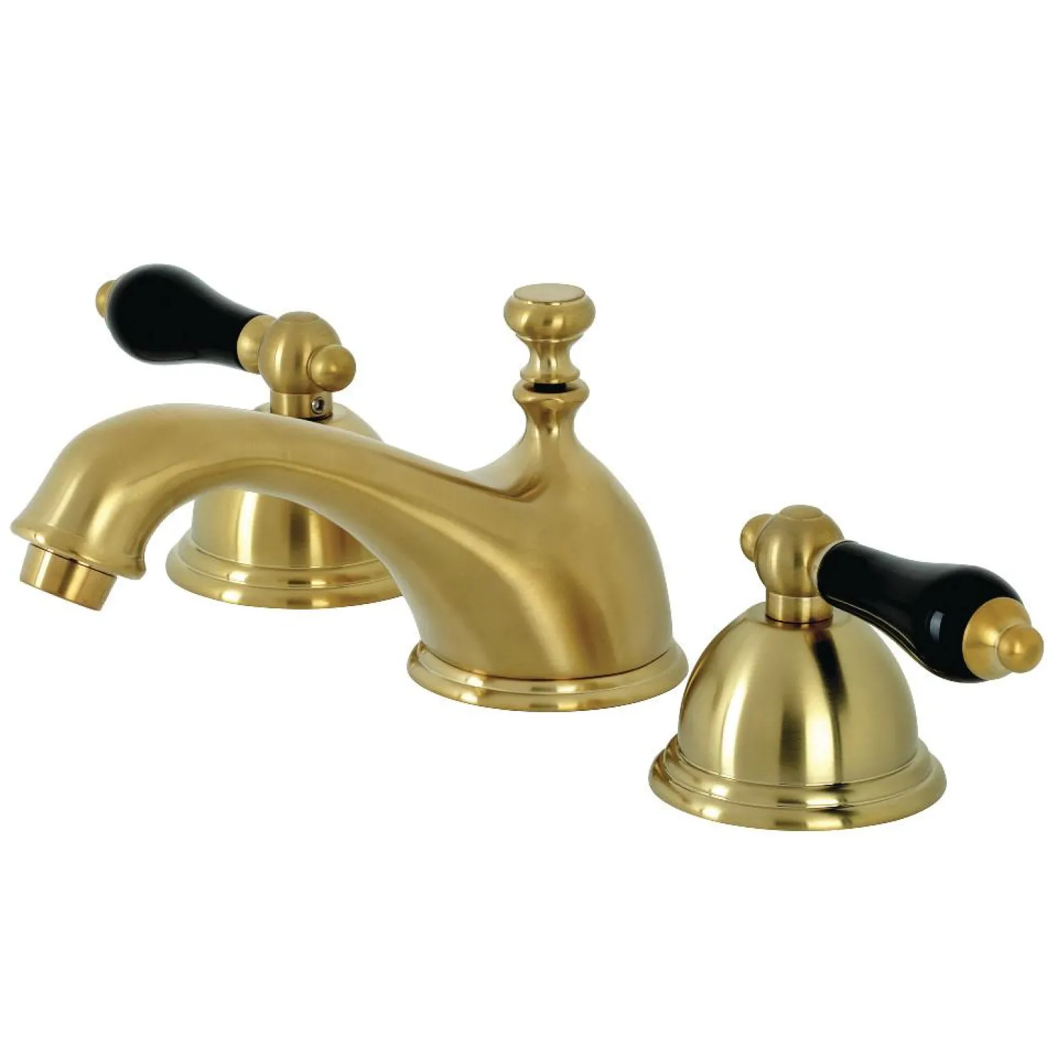 Kingston Brass KS396XPKL-P Duchess Widespread Bathroom Faucet with Brass Pop-Up