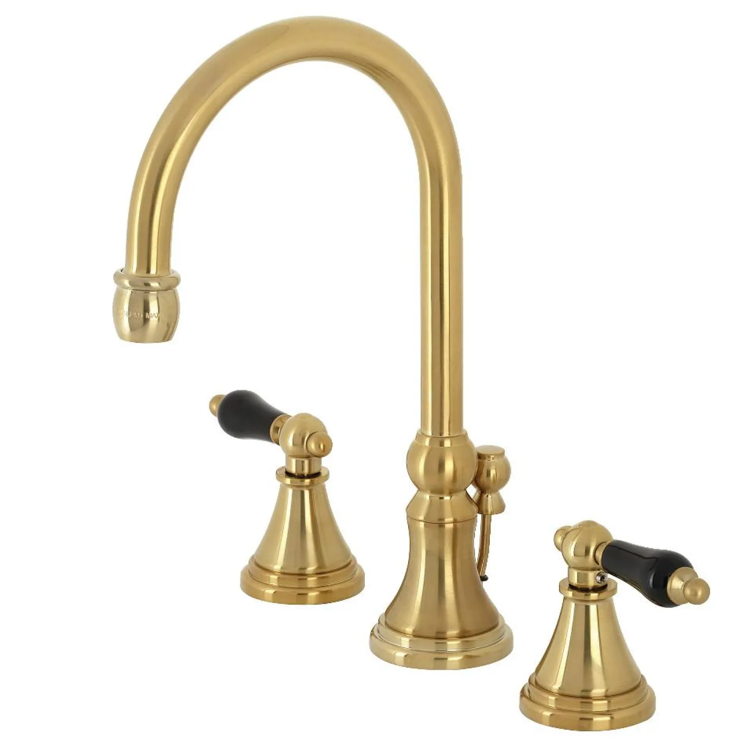 Kingston Brass KS298XPKL-P Duchess Widespread Bathroom Faucet with Brass Pop-Up