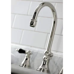 Kingston Brass KS298XPKL-P Duchess Widespread Bathroom Faucet with Brass Pop-Up