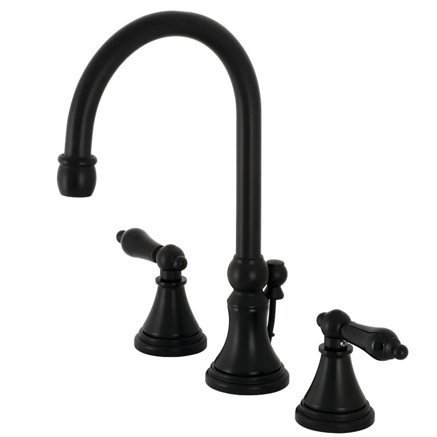 Kingston Brass KS298XPKL-P Duchess Widespread Bathroom Faucet with Brass Pop-Up
