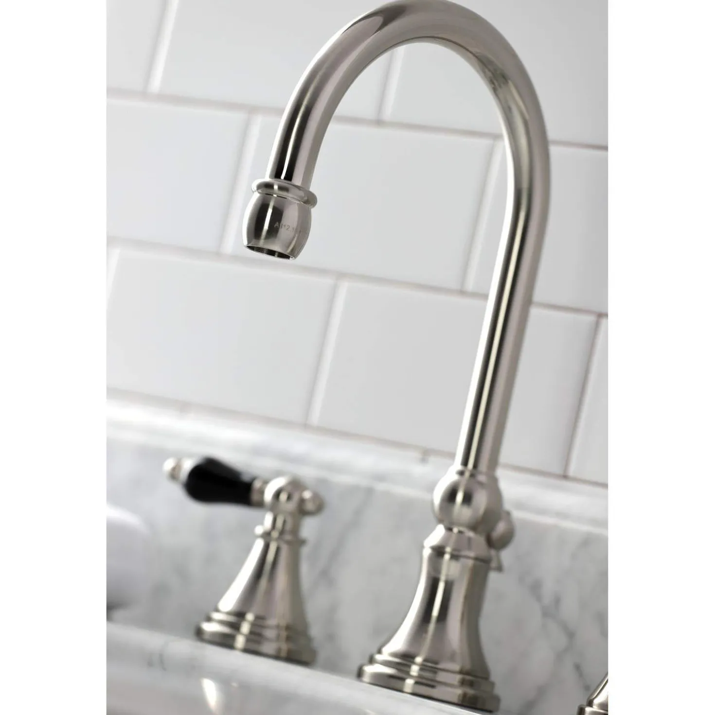 Kingston Brass KS298XPKL-P Duchess Widespread Bathroom Faucet with Brass Pop-Up