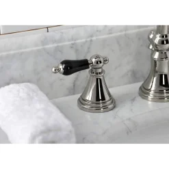 Kingston Brass KS298XPKL-P Duchess Widespread Bathroom Faucet with Brass Pop-Up