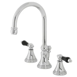 Kingston Brass KS298XPKL-P Duchess Widespread Bathroom Faucet with Brass Pop-Up