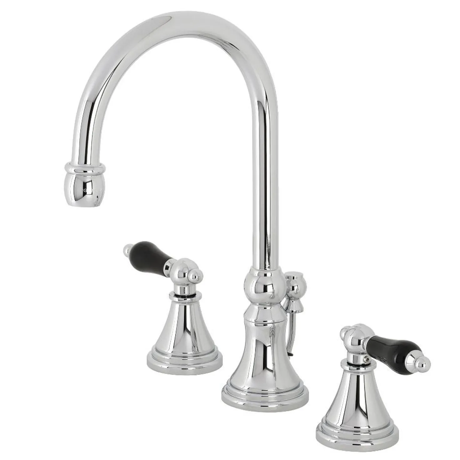 Kingston Brass KS298XPKL-P Duchess Widespread Bathroom Faucet with Brass Pop-Up