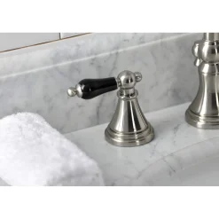 Kingston Brass KS298XPKL-P Duchess Widespread Bathroom Faucet with Brass Pop-Up