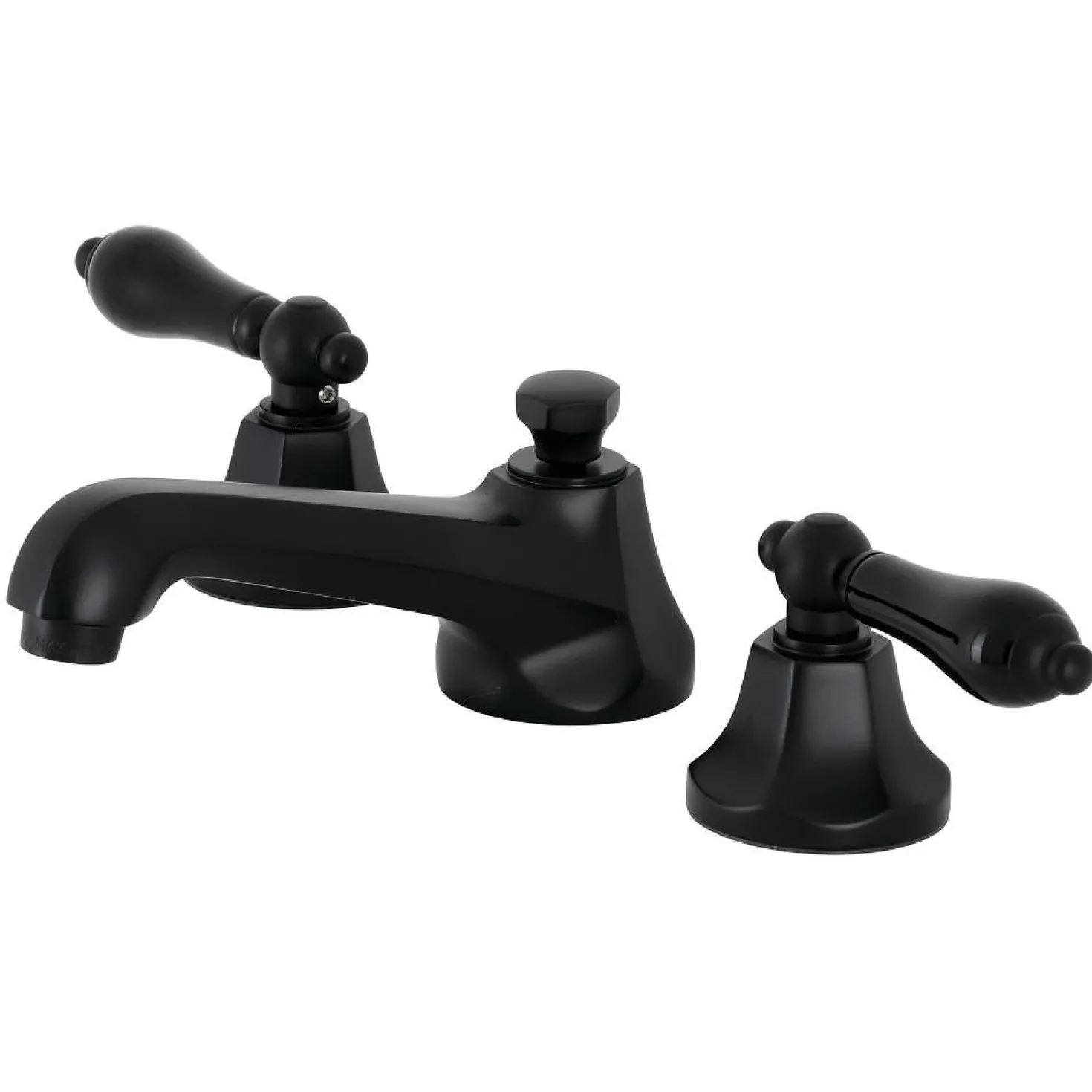Kingston Brass KS446XPKL-P Duchess Widespread Bathroom Faucet with Brass Pop-Up