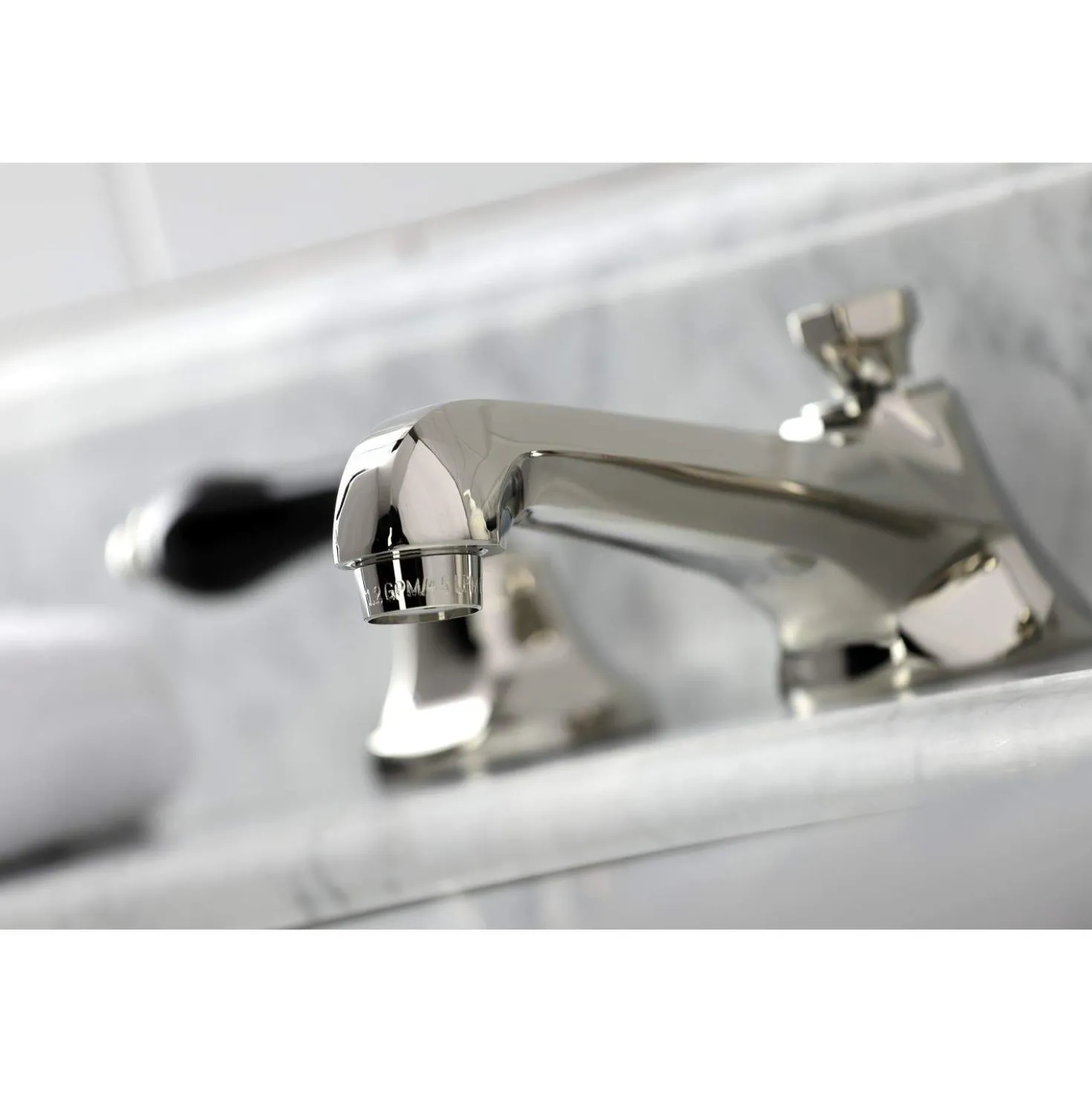 Kingston Brass KS446XPKL-P Duchess Widespread Bathroom Faucet with Brass Pop-Up