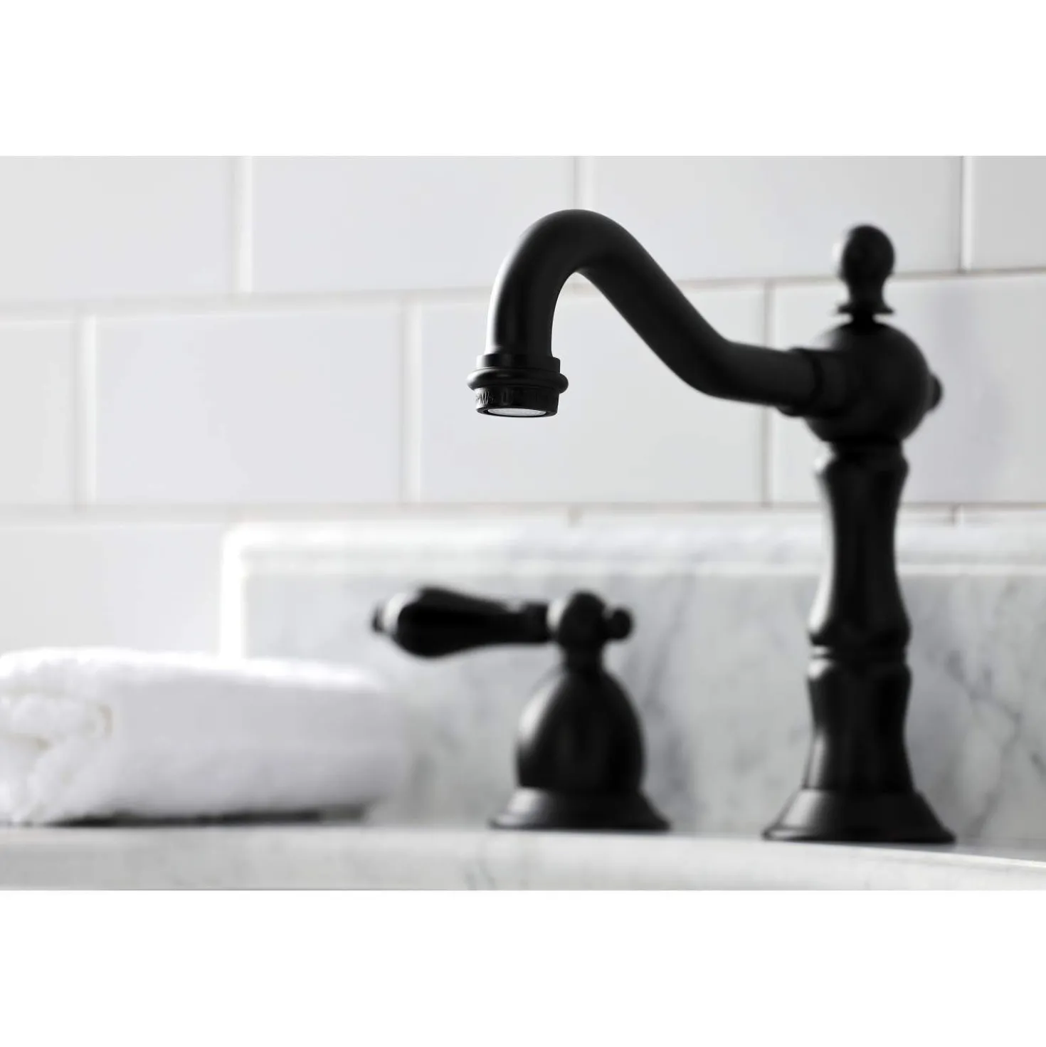 Kingston Brass KS197XPKL-P Duchess Widespread Bathroom Faucet with Brass Pop-Up