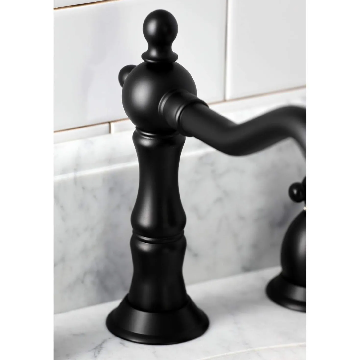 Kingston Brass KS197XPKL-P Duchess Widespread Bathroom Faucet with Brass Pop-Up