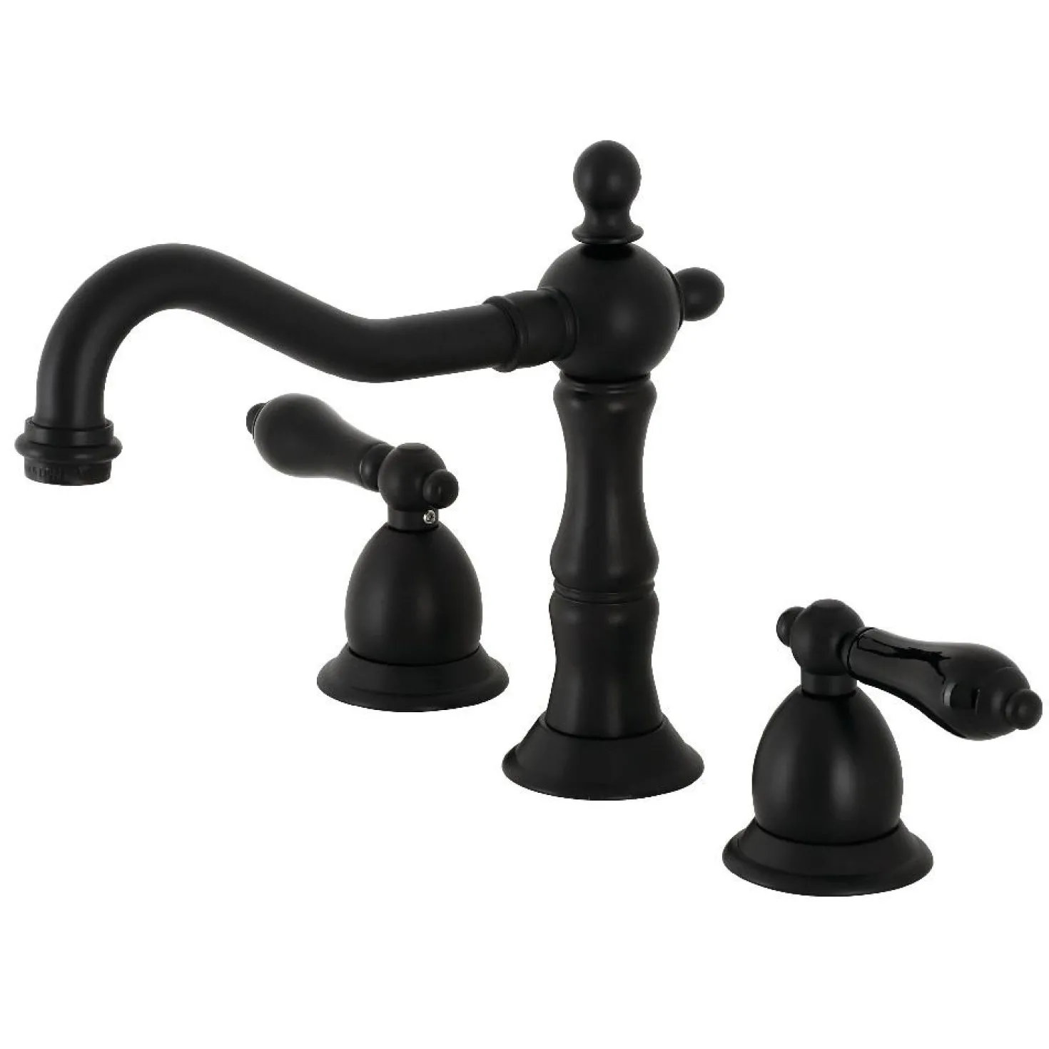 Kingston Brass KS197XPKL-P Duchess Widespread Bathroom Faucet with Brass Pop-Up