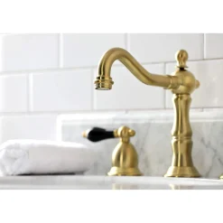 Kingston Brass KS197XPKL-P Duchess Widespread Bathroom Faucet with Brass Pop-Up