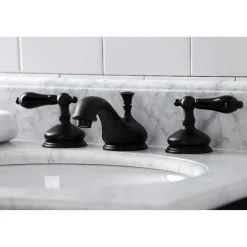 Kingston Brass KS116XPKL-P Duchess Widespread Bathroom Faucet with Brass Pop-Up