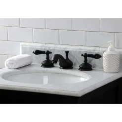 Kingston Brass KS116XPKL-P Duchess Widespread Bathroom Faucet with Brass Pop-Up