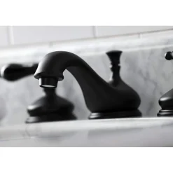 Kingston Brass KS116XPKL-P Duchess Widespread Bathroom Faucet with Brass Pop-Up