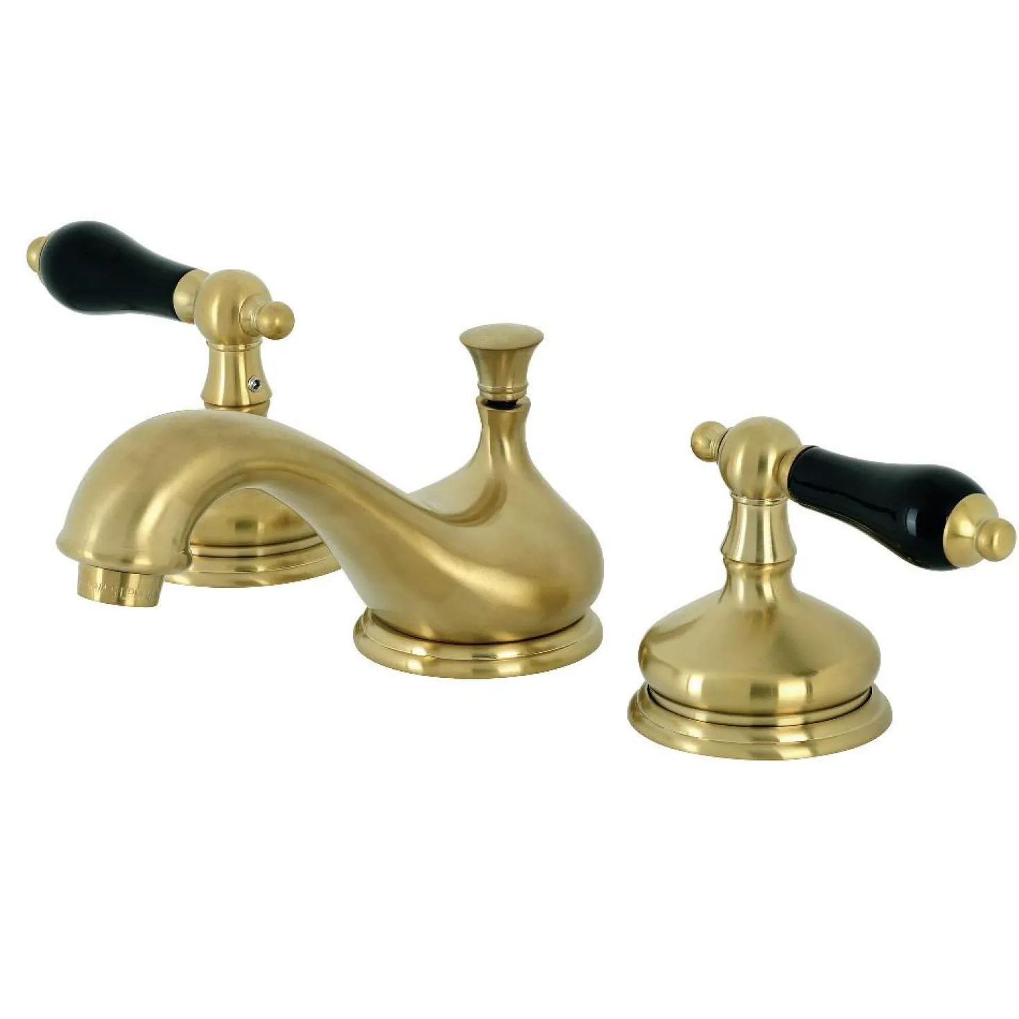 Kingston Brass KS116XPKL-P Duchess Widespread Bathroom Faucet with Brass Pop-Up
