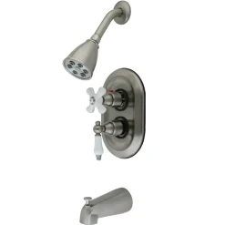 Kingston Brass KS363X0PL-P Tub and Shower Faucet