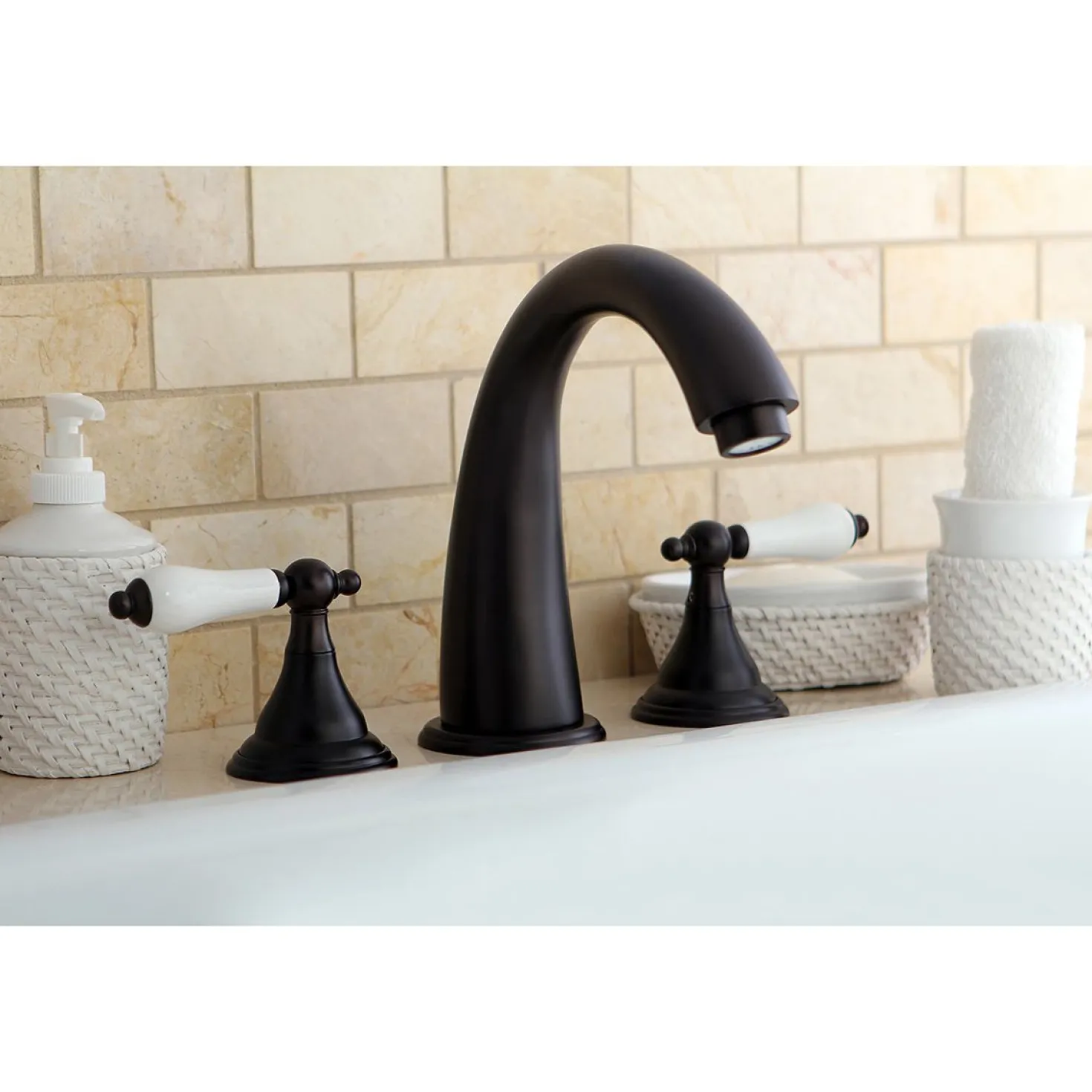 Kingston Brass KS536XPL-P Vintage Roman 8.44" x 8" x 7.13" Tub Faucet