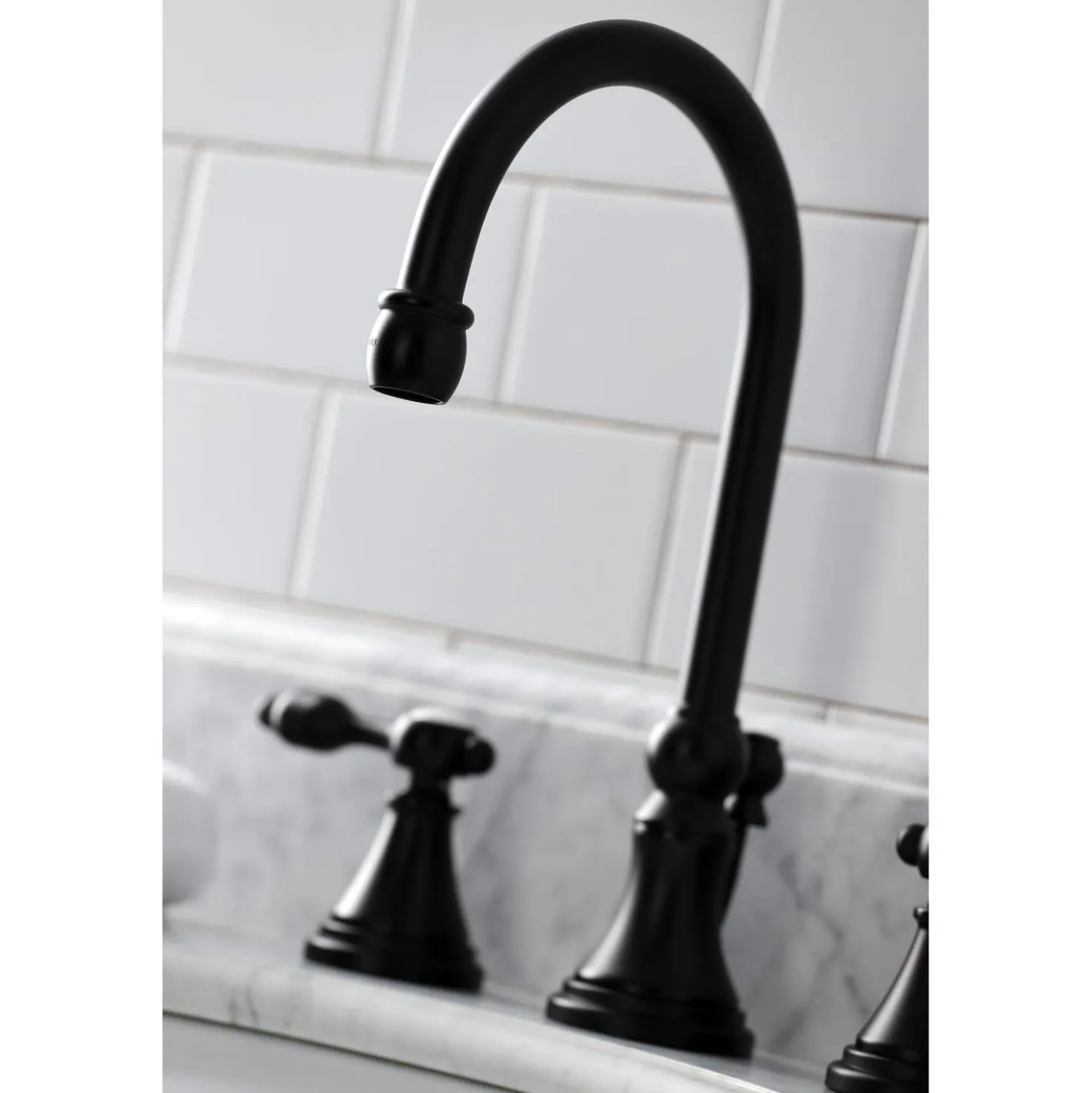 Kingston Brass KS298XTAL-P Tudor Widespread Bathroom Faucet with Brass Pop-Up