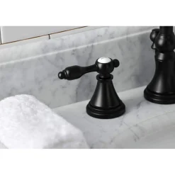Kingston Brass KS298XTAL-P Tudor Widespread Bathroom Faucet with Brass Pop-Up