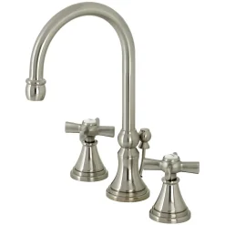 Kingston Brass KS298XZX-P Millennium Widespread Bathroom Faucet with Brass Pop-Up